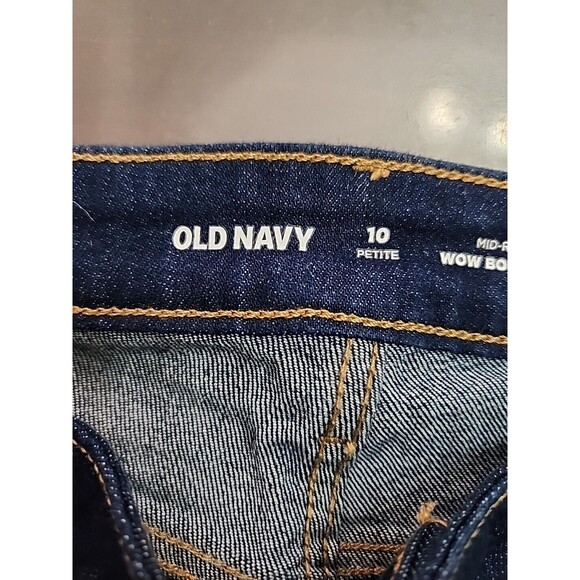 Old Navy WOW Bootcut Jeans Womens 10 Petite Blue Dark Wash Stretch NEW - Picture 5 of 9